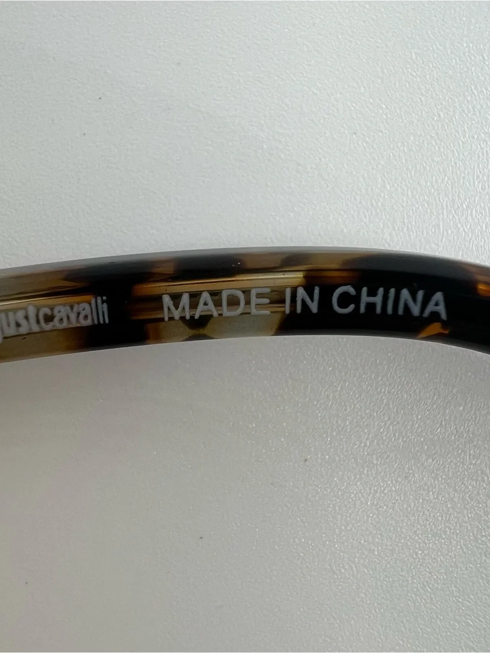Just Cavalli Gold Metal Sunglasses with Gradient Brown Lenses